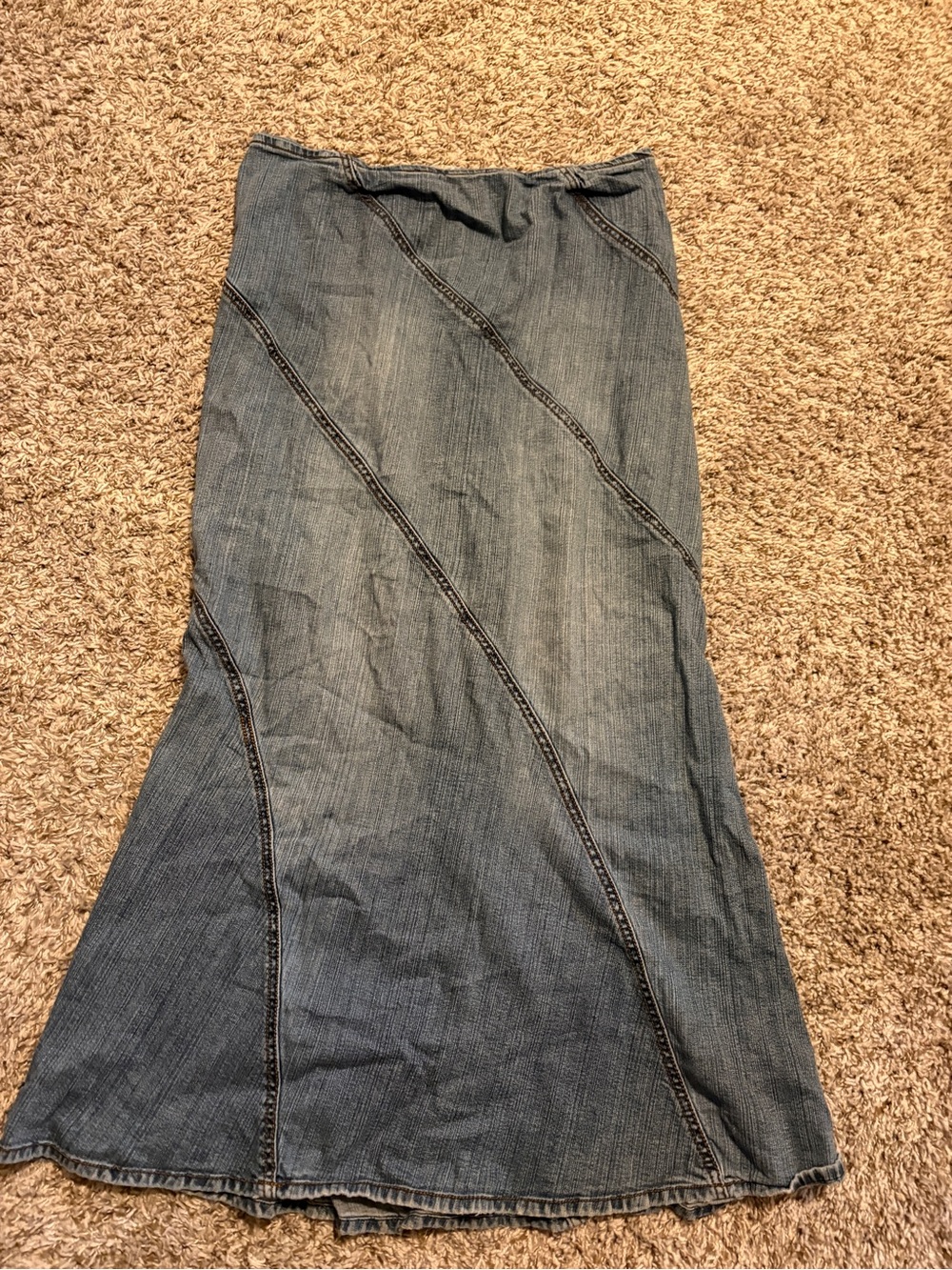 Hot Kiss vintage y2k maxi denim skirt